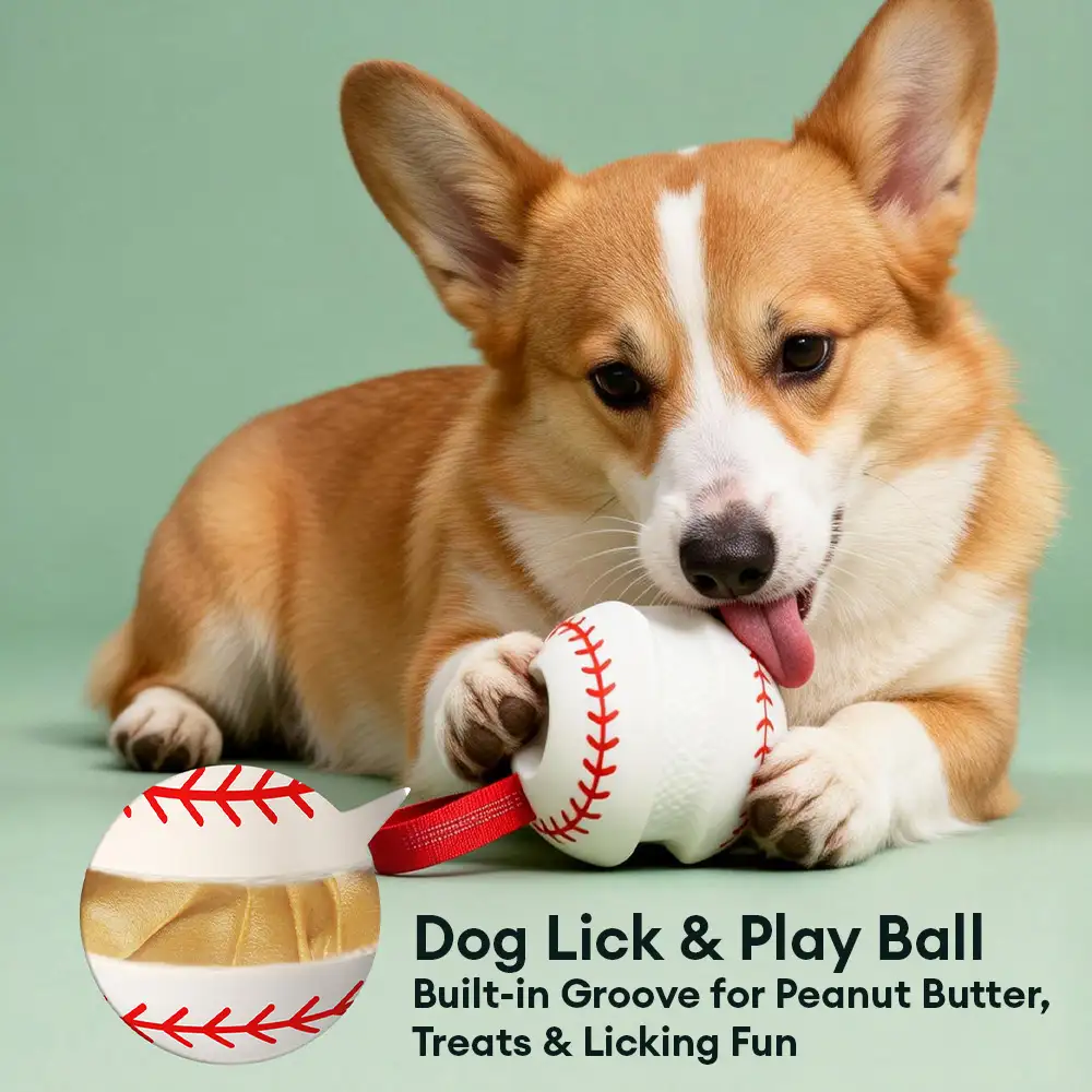 Jouet à mâcher interactif élastique pour chien - Dents et jeu - Image 5