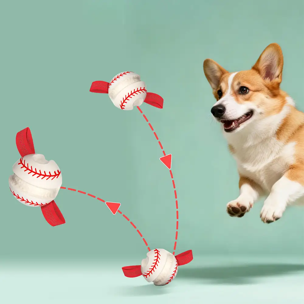 Jouet à mâcher interactif élastique pour chien - Dents et jeu - Image 7
