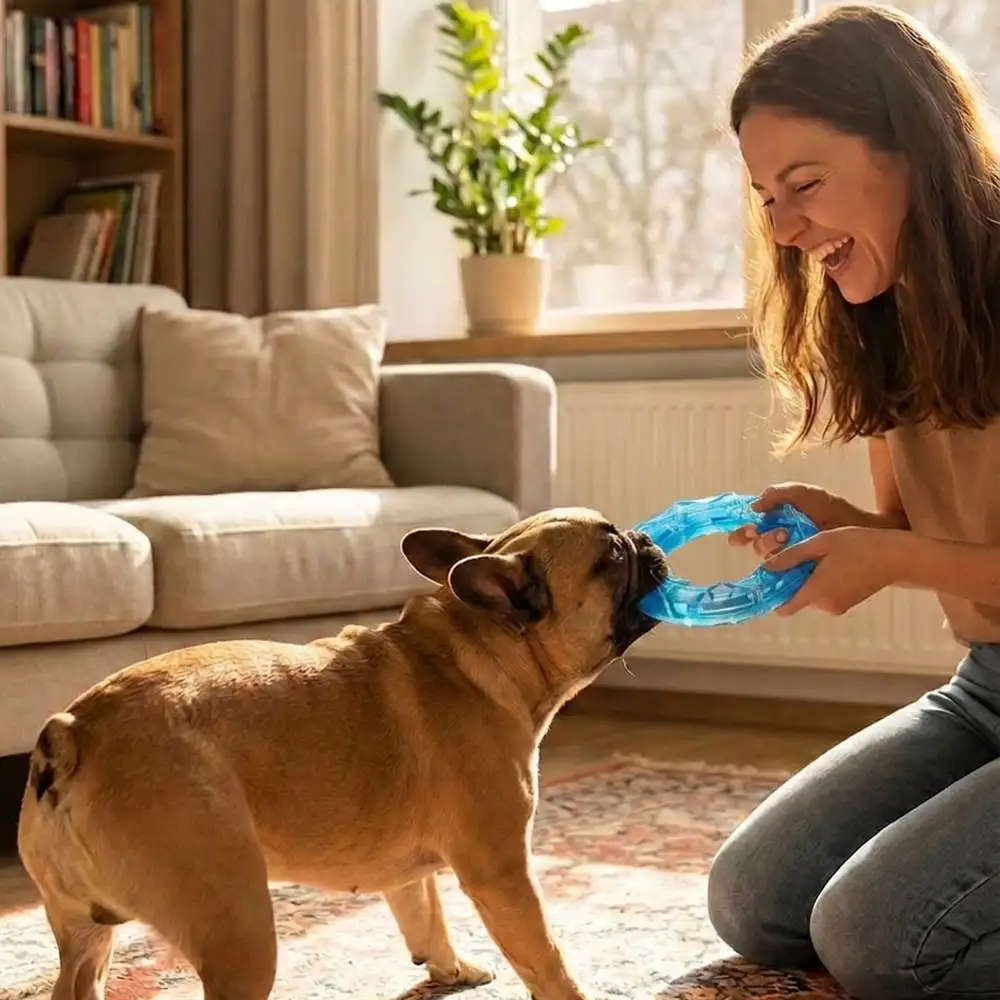 Jouet à mâcher pour chien remplissable d'eau avec des popsicles rafraîchissants - Image 3