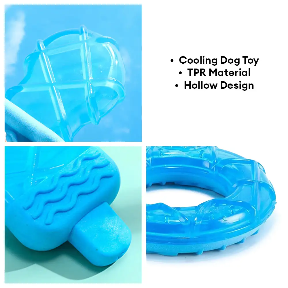 Jouet à mâcher pour chien remplissable d'eau avec des popsicles rafraîchissants - Image 4