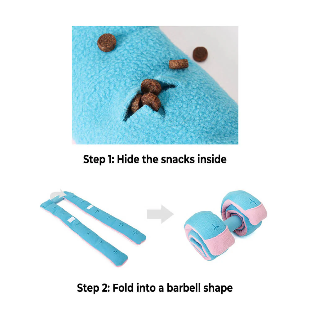 Jouet à Récompenses en Forme de Haltère pour Chien - Distributeur Alimentaire Interactif - Image 5