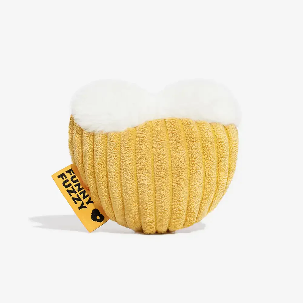 Jouet en peluche pour chien drôle et doux de la Saint-Sylvestre - Cheers Beer - Image 2