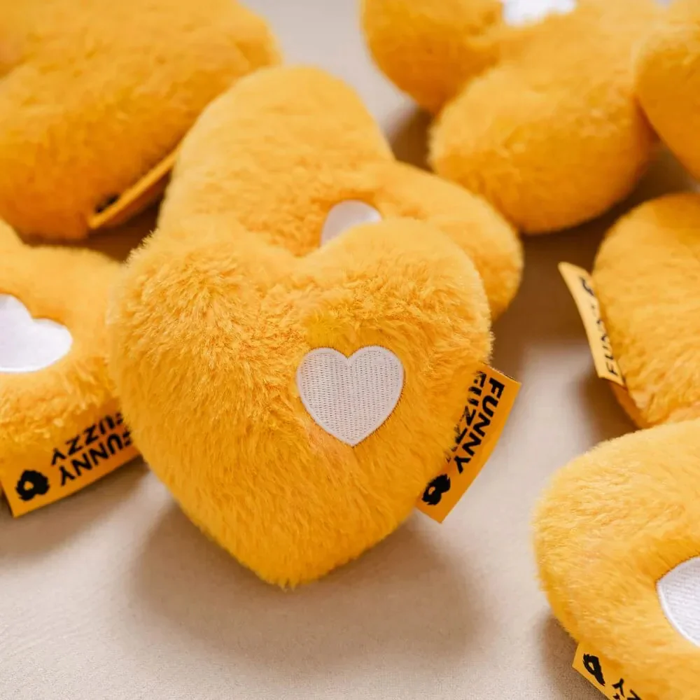 Jouet grinçant en peluche pour chien forme cœur FUNNYFUZZY-Exclusif app - Image 7
