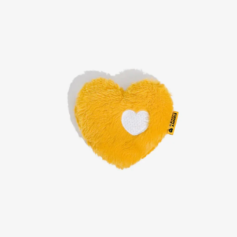 Jouet grinçant en peluche pour chien forme cœur FUNNYFUZZY-Exclusif app - Image 8