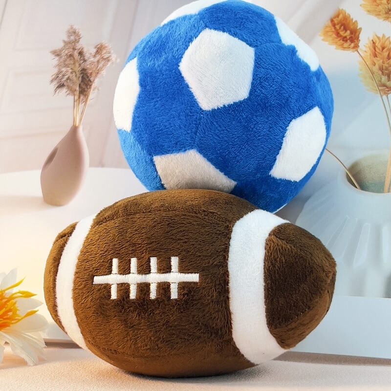 Jouet Interactif en Peluche Football Siffleur pour Chien - Image 2