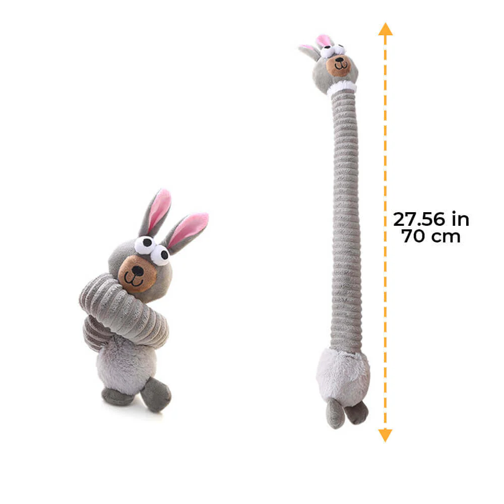 Jouet pour Chien en Peluche Squeaky avec Long Cou Animal Jouet à Mâcher Interactif - Image 10
