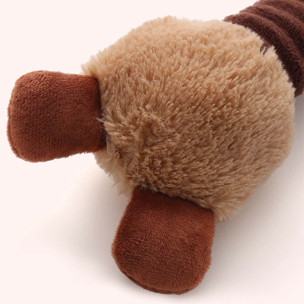 Jouet pour Chien en Peluche Squeaky avec Long Cou Animal Jouet à Mâcher Interactif - Image 5