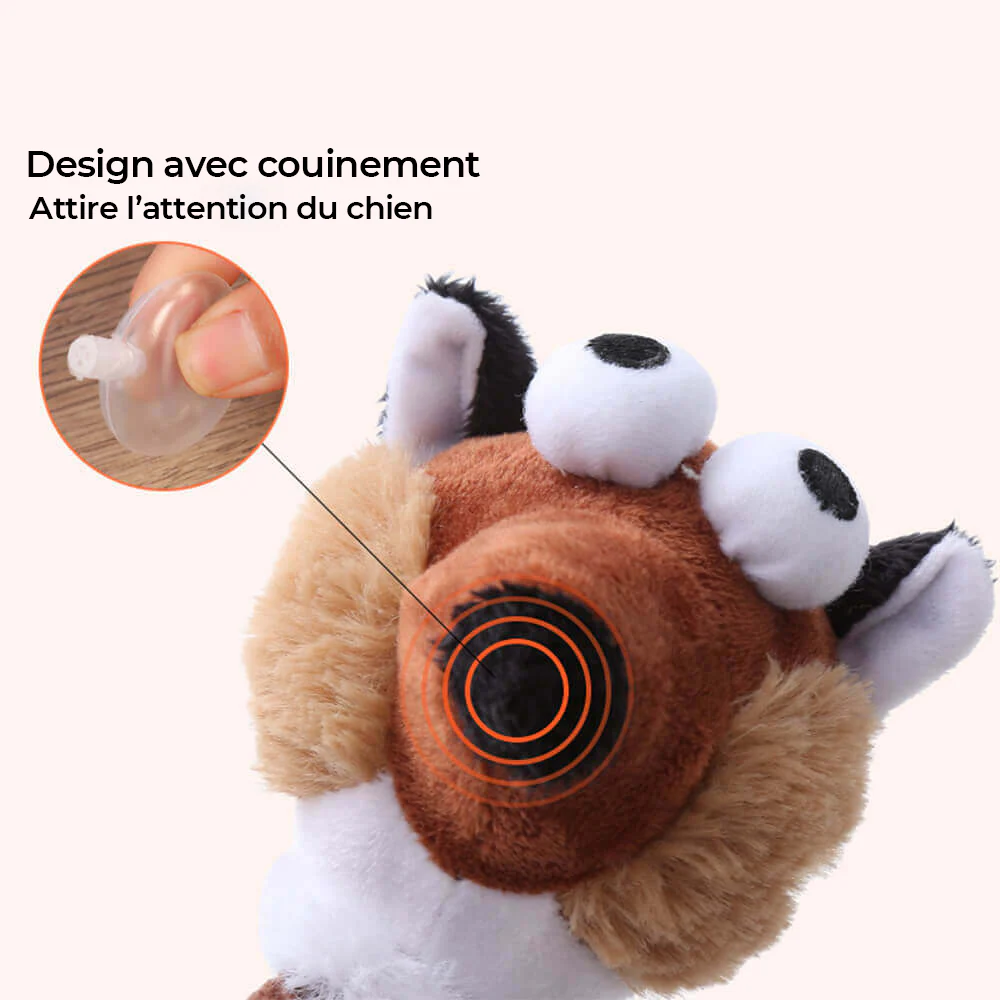 Jouet pour Chien en Peluche Squeaky avec Long Cou Animal Jouet à Mâcher Interactif - Image 6