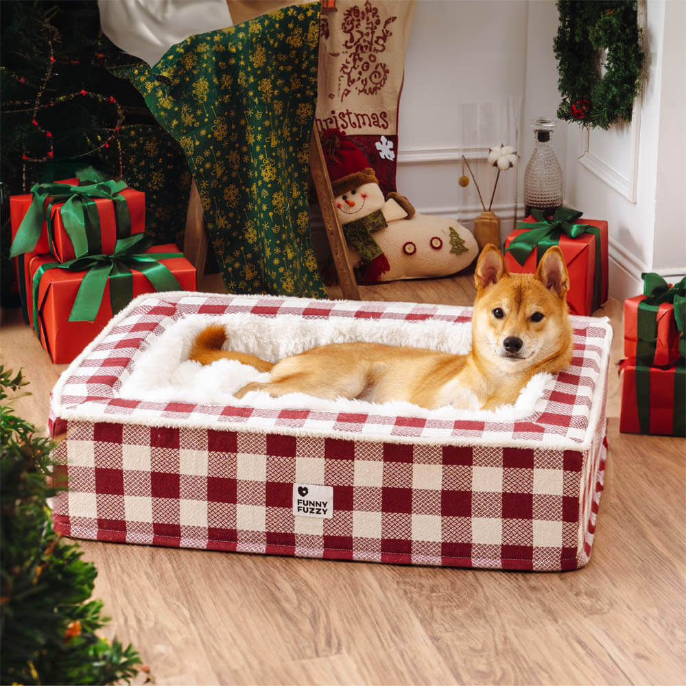 Lit agréable pour chien classique pour fêtes - Image 11