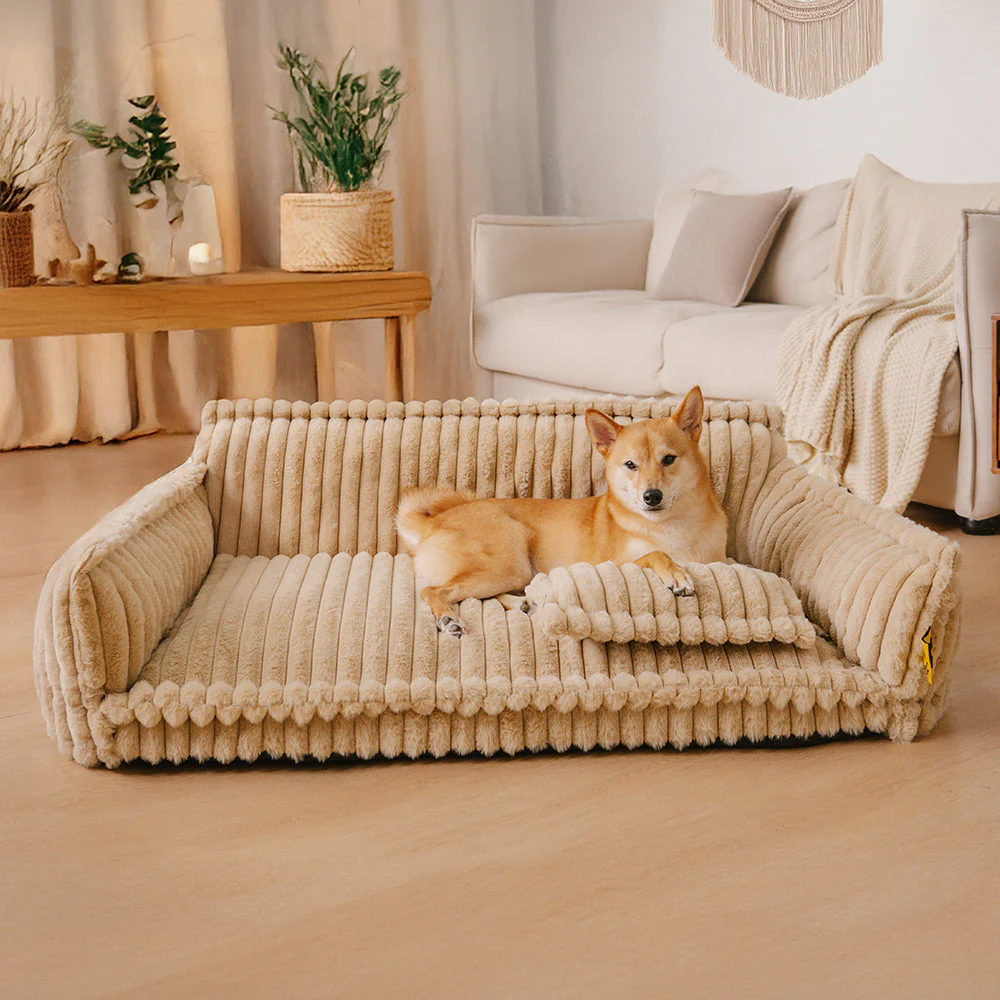 Lit canapé orthopédique doux lavable et moelleux pour chien - Rêve Douillet - Image 10
