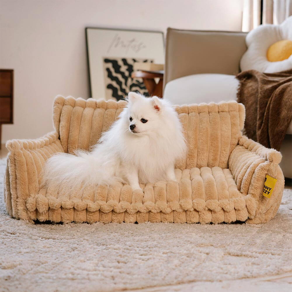 Lit canapé orthopédique doux lavable et moelleux pour chien - Rêve Douillet - Image 13