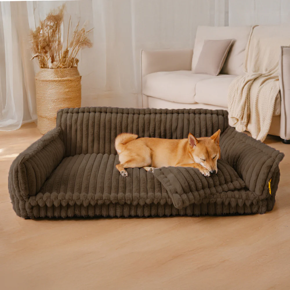 Lit canapé orthopédique doux lavable et moelleux pour chien - Rêve Douillet - Image 17