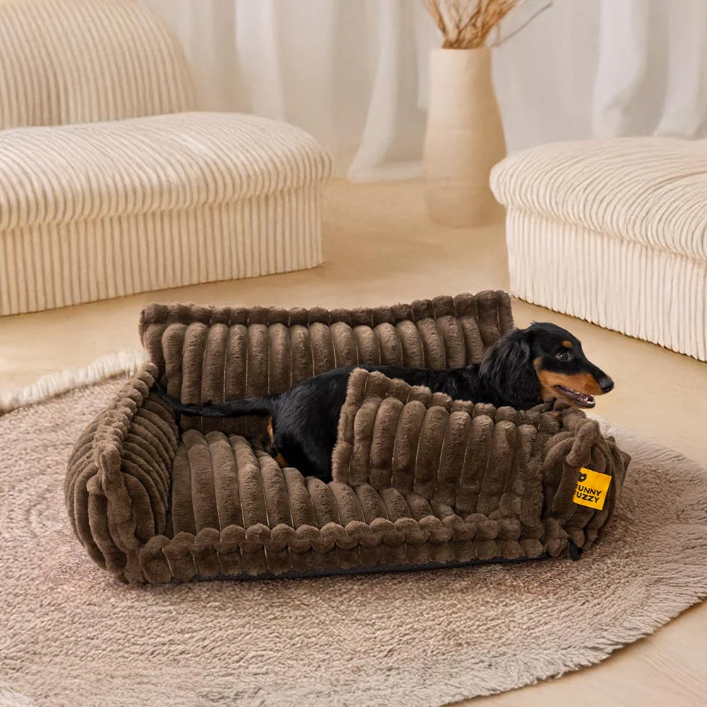 Lit canapé orthopédique doux lavable et moelleux pour chien - Rêve Douillet - Image 18