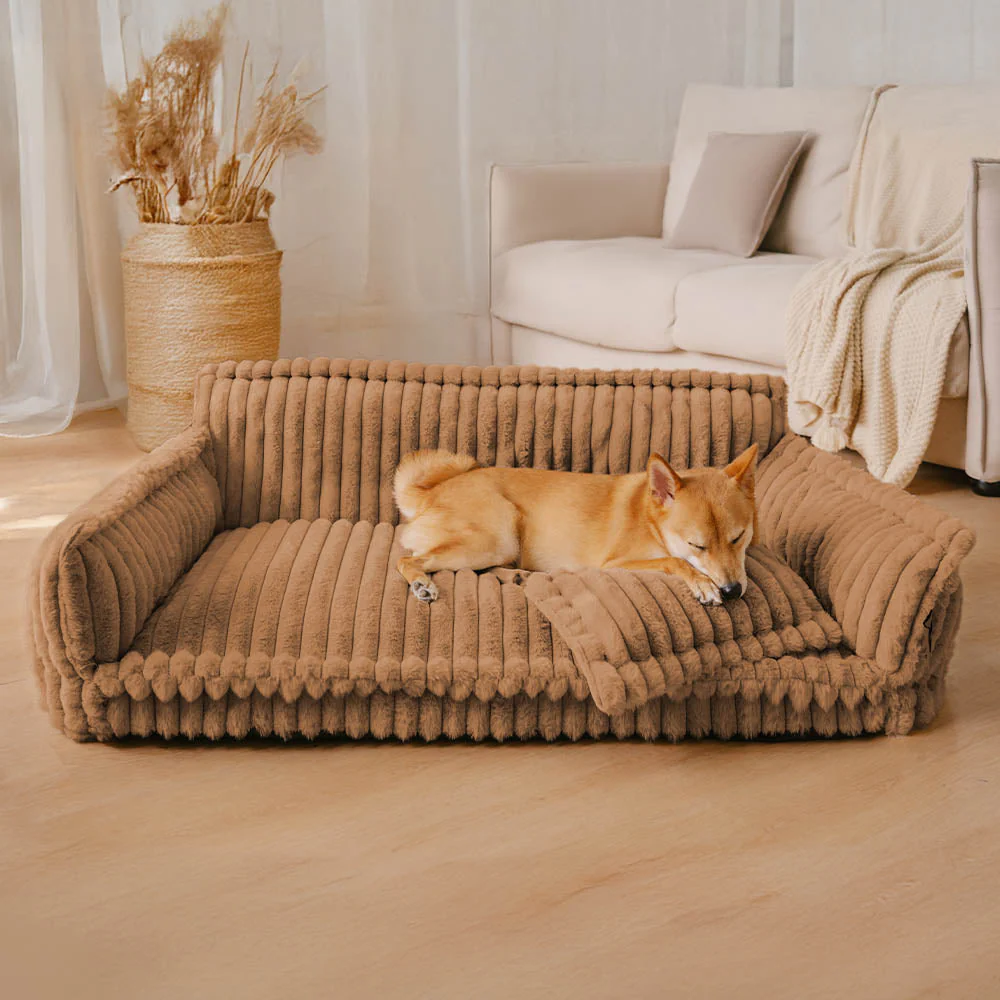 Lit canapé orthopédique doux lavable et moelleux pour chien - Rêve Douillet - Image 27