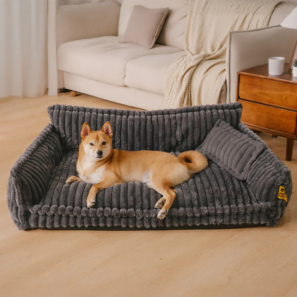 Lit canapé orthopédique doux lavable et moelleux pour chien - Rêve Douillet - Image 9