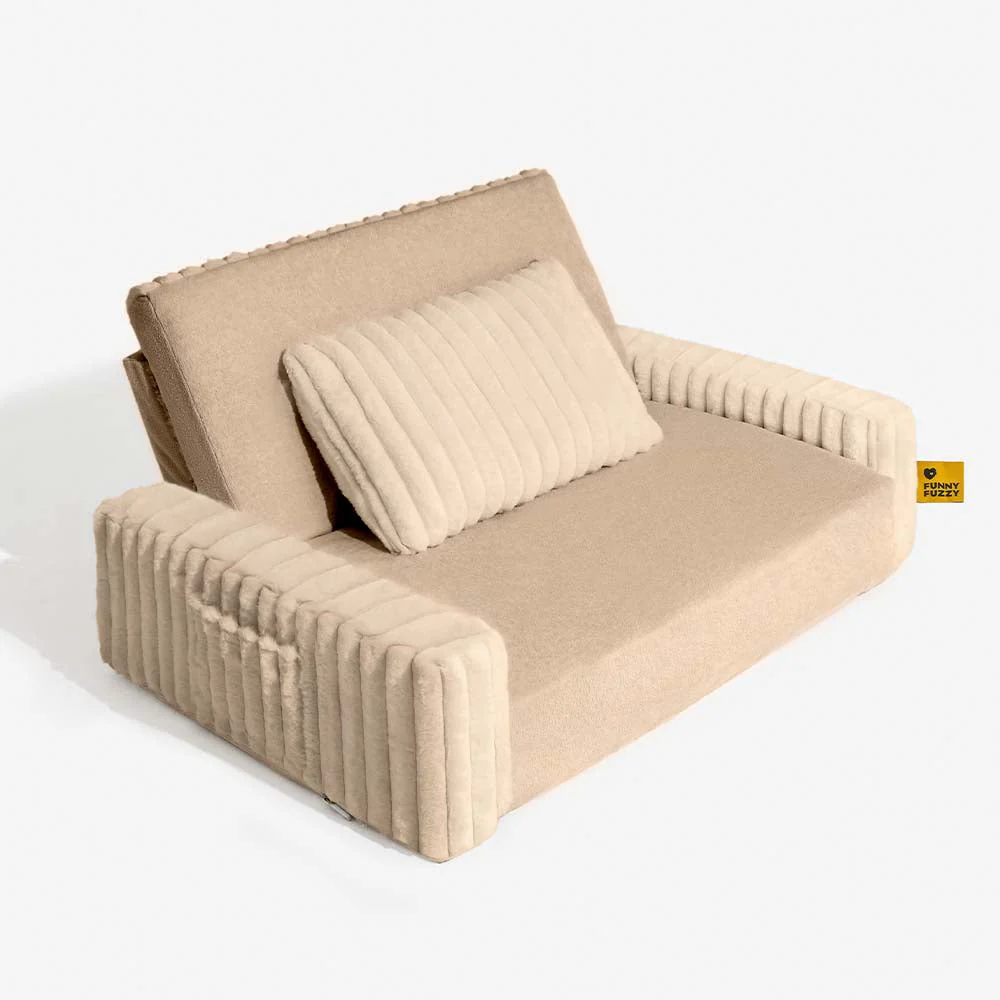 Lit orthopédique en peluche pour chien et homme - Image 42