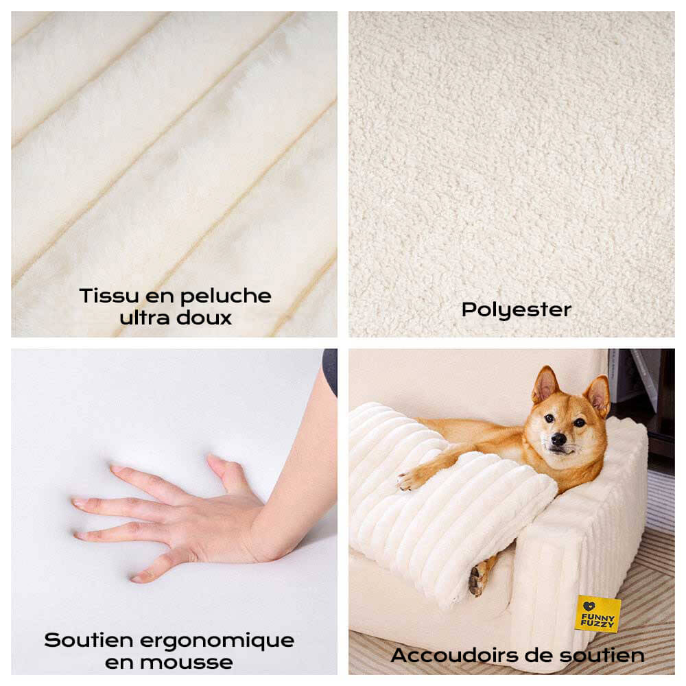 Lit orthopédique moelleux et crémeux pour chien et homme confort extensible - Image 11