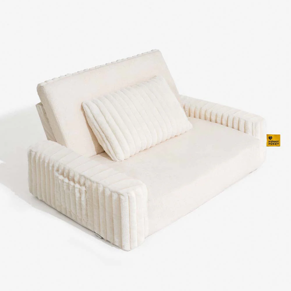 Lit orthopédique moelleux et crémeux pour chien et homme confort extensible - Image 14
