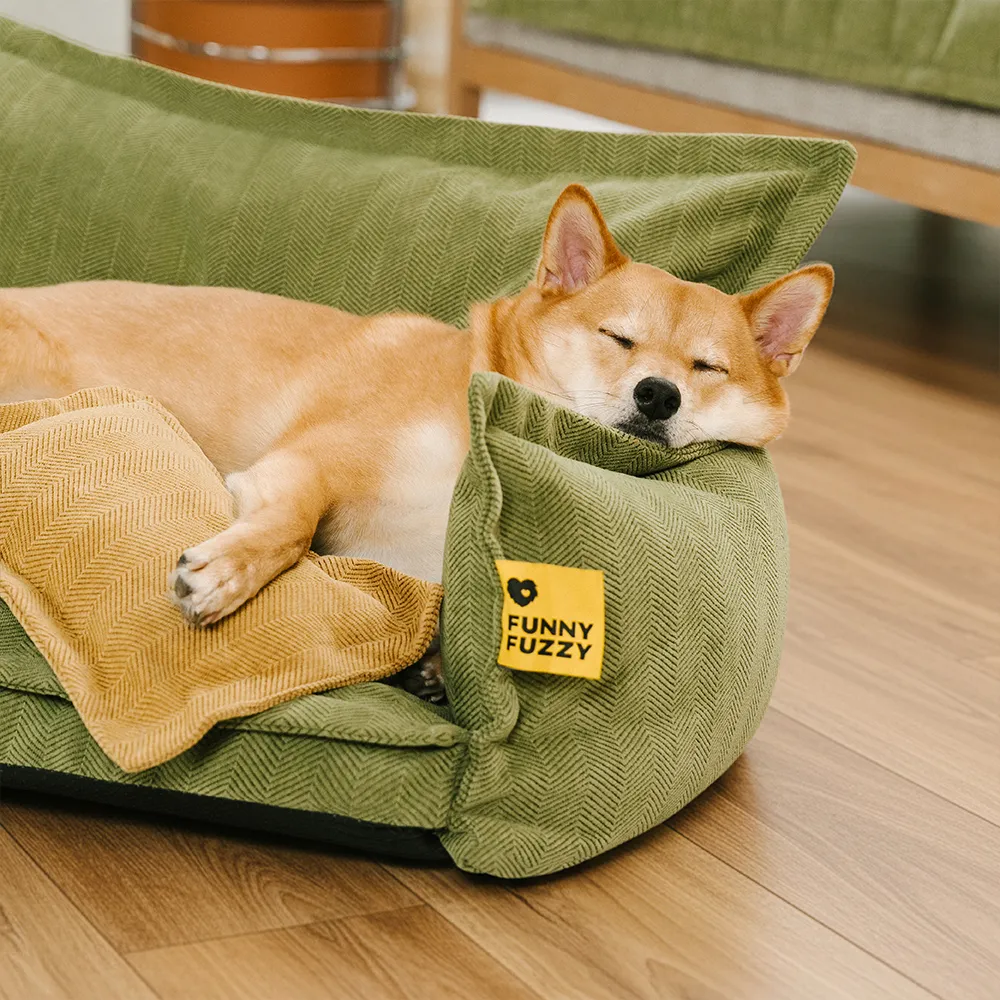 Panier orthopédique pour chien toutes saisons à double couche amovible – Rétro - Image 13