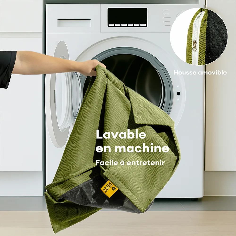 Panier orthopédique pour chien toutes saisons à double couche amovible – Rétro - Image 7