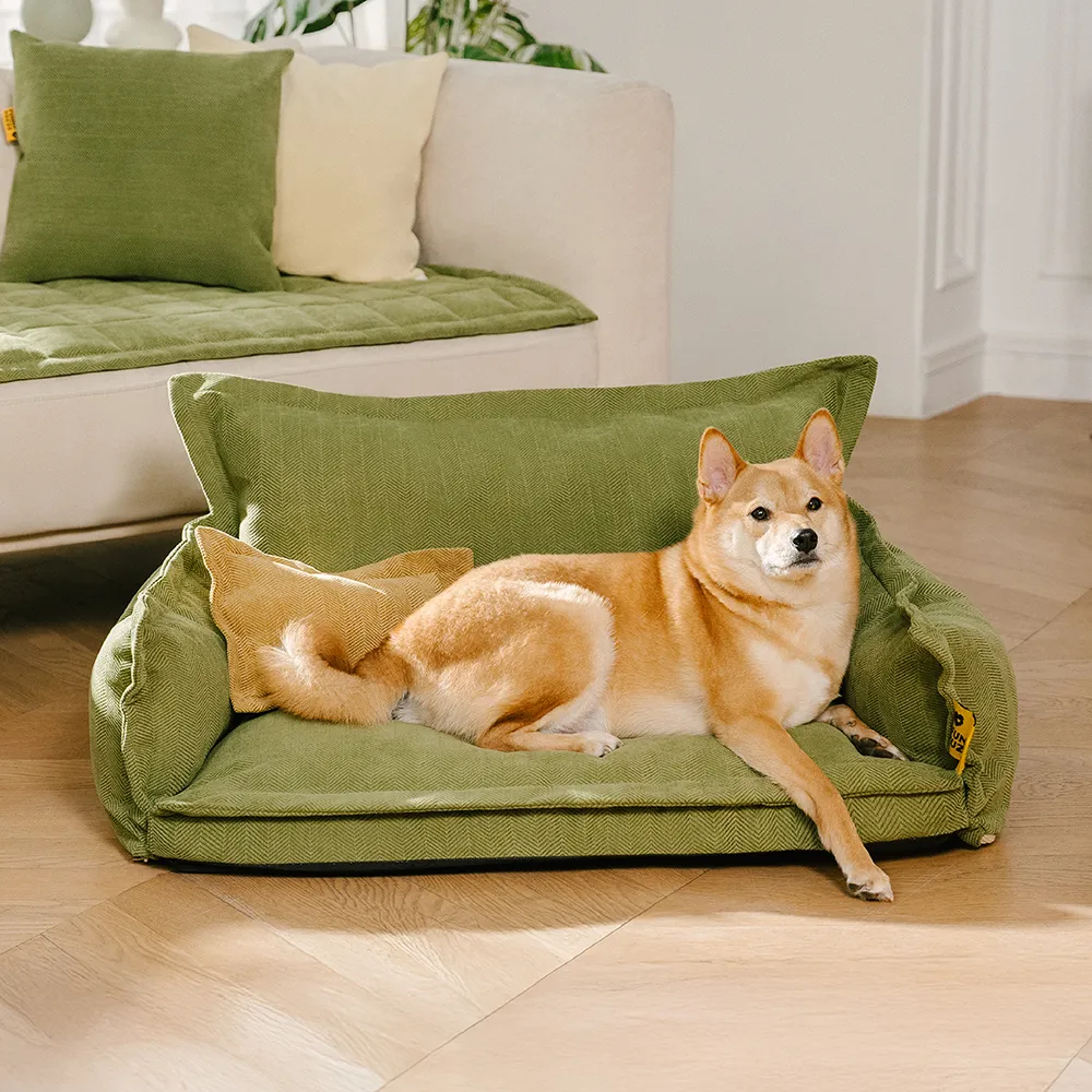 Panier orthopédique pour chien toutes saisons à double couche amovible – Rétro - Image 9