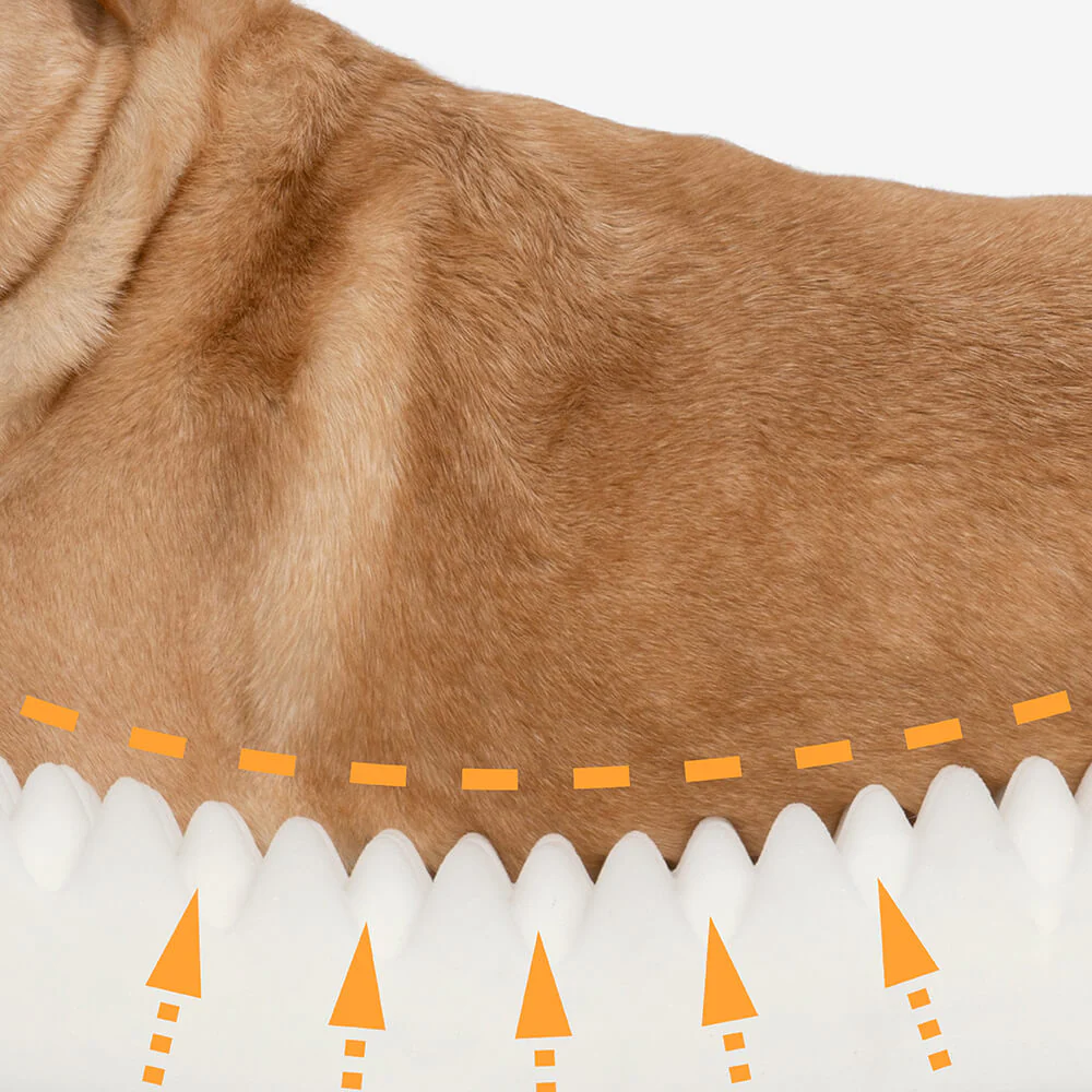 Lit orthopédique pour chien à soutien complet molletonné et en simili suède - Image 7