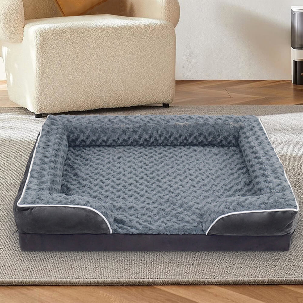Lit orthopédique pour chien détachable déperlant avec soutien intégral - Image 10