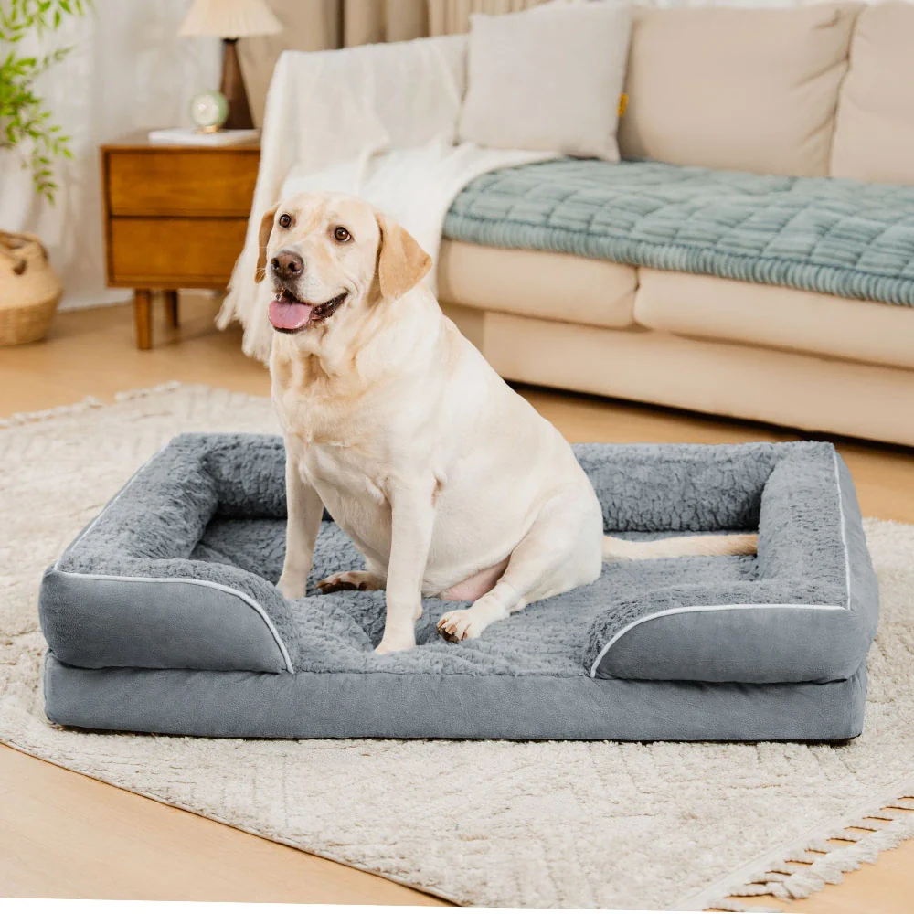 Lit orthopédique pour chien détachable déperlant avec soutien intégral - Image 14