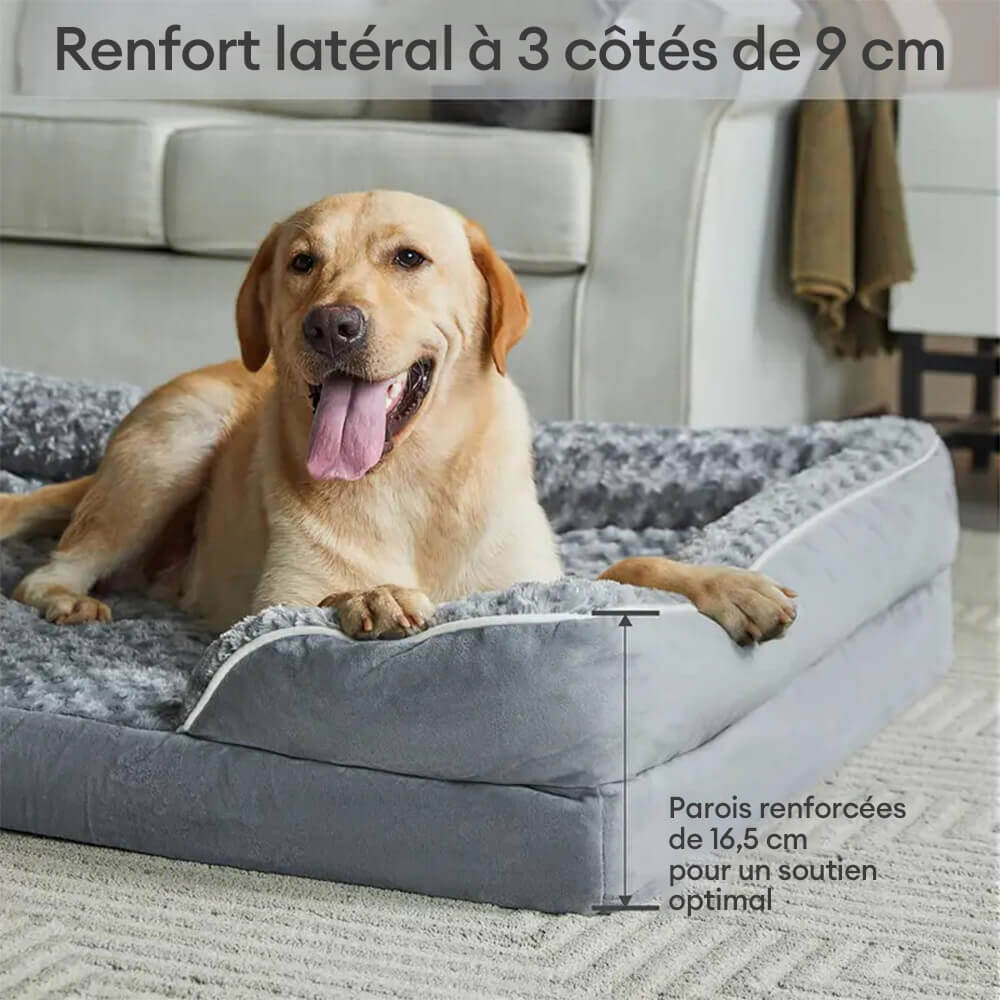 Lit orthopédique pour chien détachable déperlant avec soutien intégral - Image 5