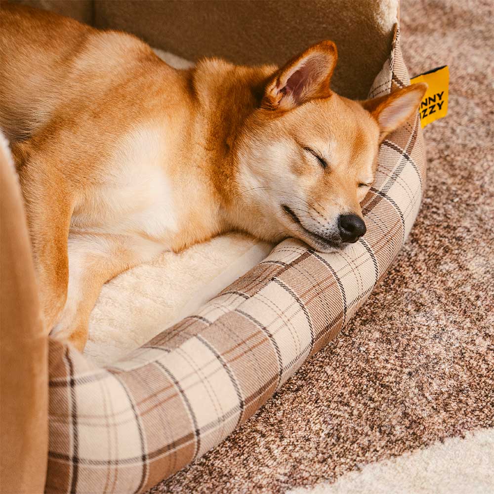 Lit orthopédique pour chien Classic Plaid House retraite chaleureuse - Image 2