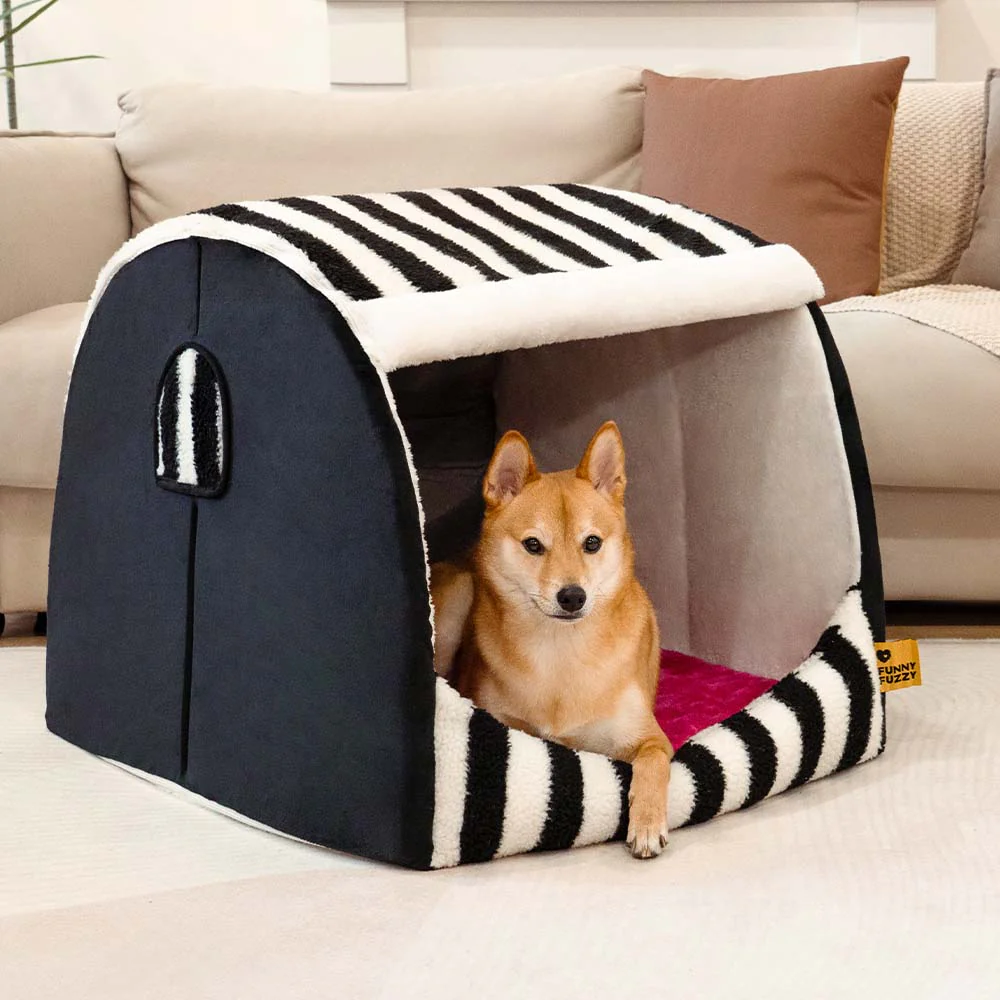Lit orthopédique pour chien confortable - Stripe Trendy Maison - Image 8