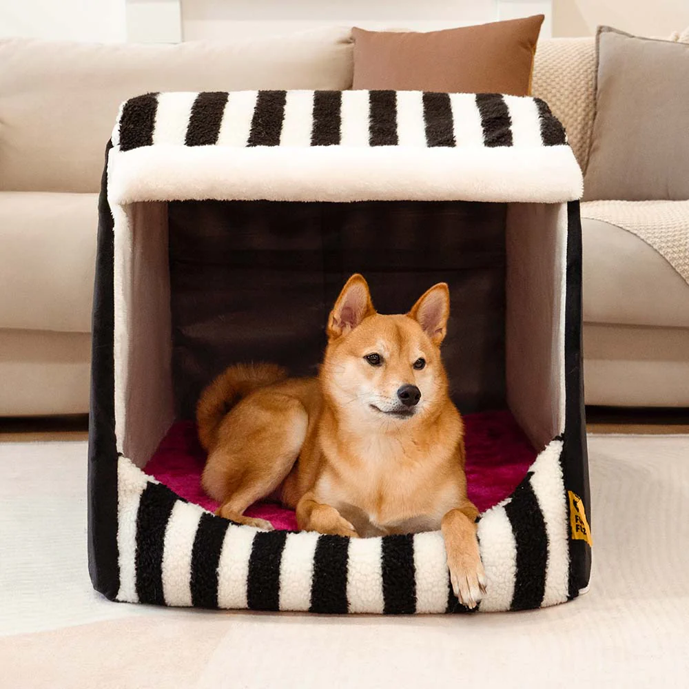 Lit orthopédique pour chien confortable - Stripe Trendy Maison - Image 9