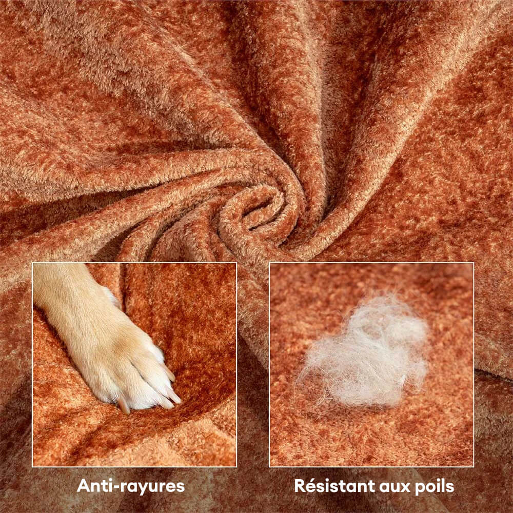 Lit orthopédique pour chien en velours diamant amovible en forme de donut avec coussin - DreamNest - Image 5