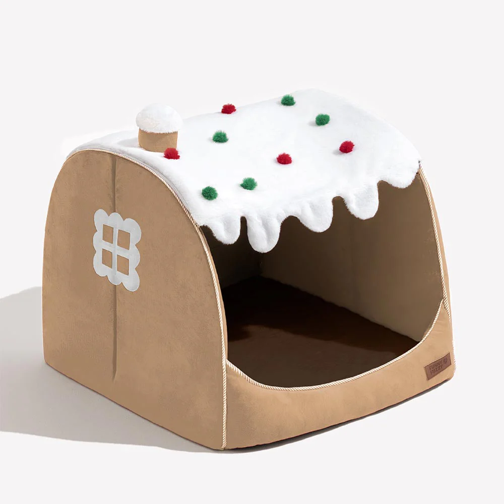 Lit orthopédique pour chien Maison de Neige Festive - Chaleur de Noël - Image 16