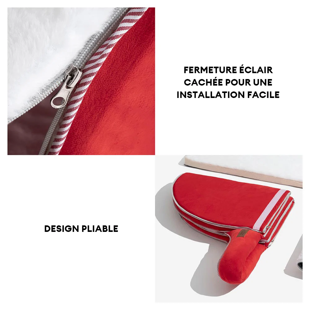 Lit orthopédique pour chien Maison de Neige Festive - Chaleur de Noël - Image 9
