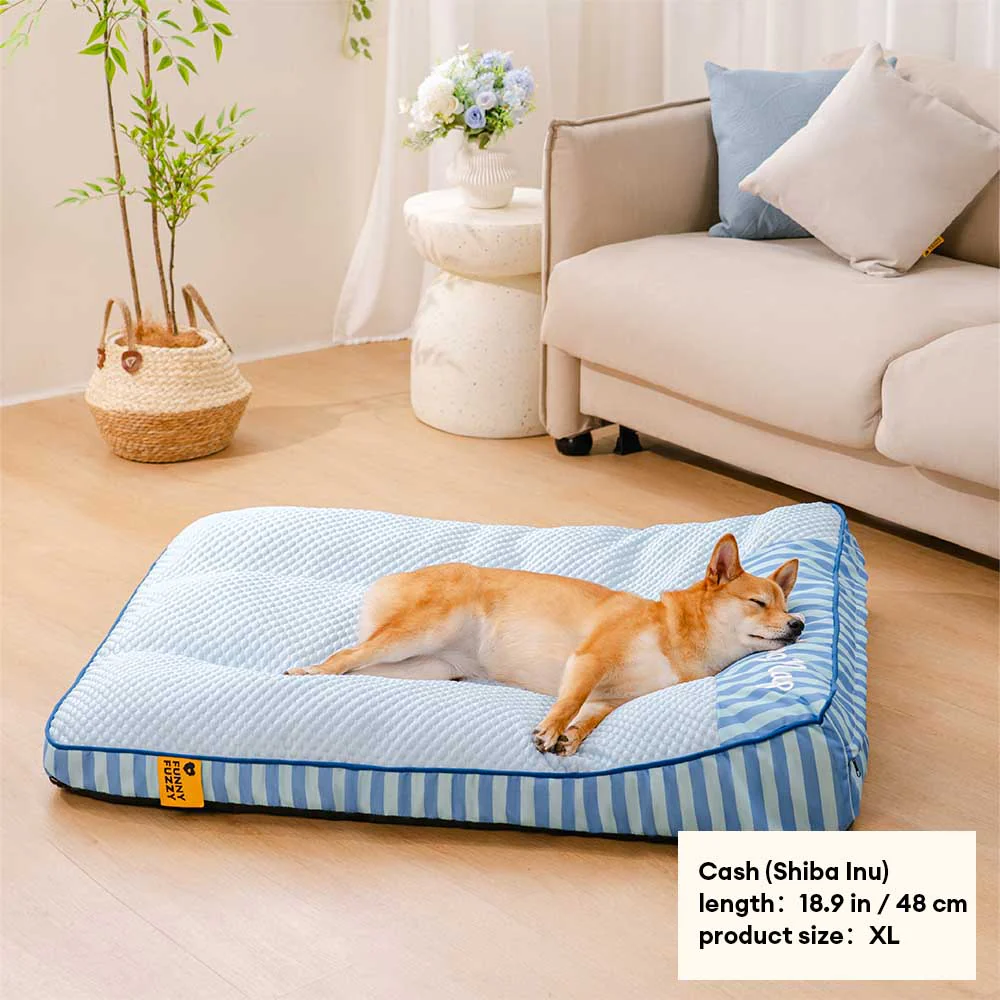 Lit orthopédique pour chien rectangulaire extra large, lavable et refroidissant - Extérieur - Image 10