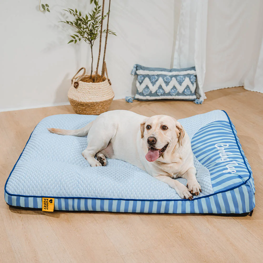Lit orthopédique pour chien rectangulaire extra large, lavable et refroidissant - Extérieur - Image 12