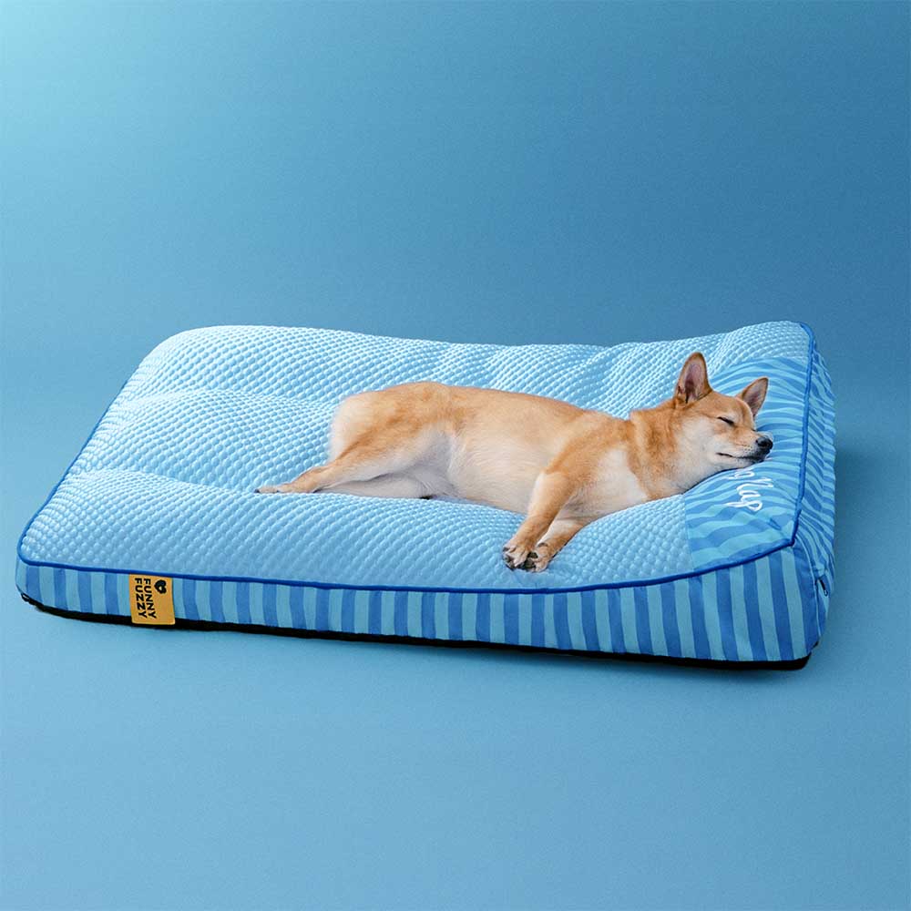 Lit orthopédique pour chien rectangulaire extra large, lavable et refroidissant - Extérieur - Image 9