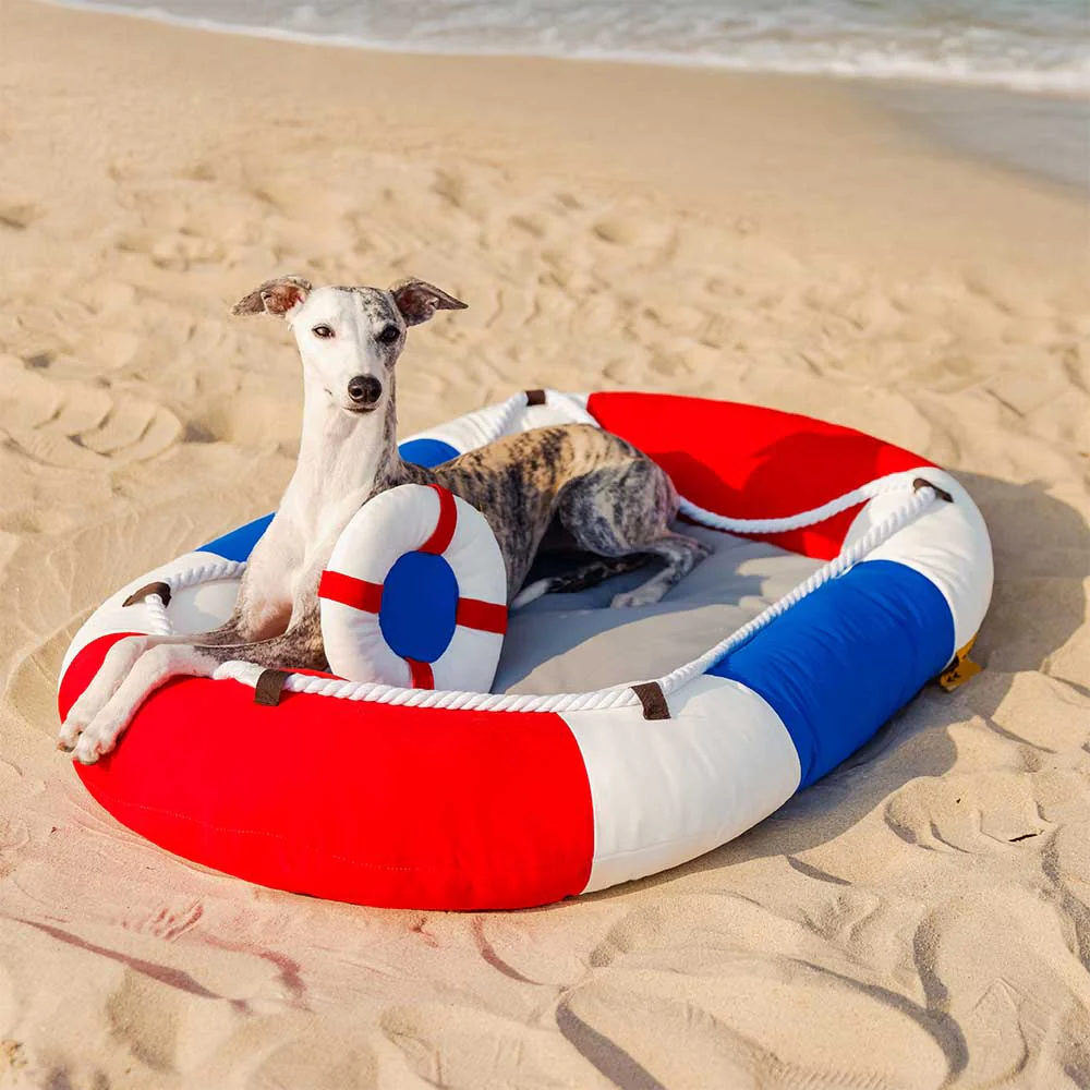 Lit pour animal en forme de bateau imperméable et rafraîchissant avec oreiller – Chill Raft - Image 7