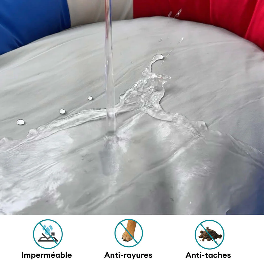 Lit pour animal en forme de bateau imperméable et rafraîchissant avec oreiller – Chill Raft - Image 9