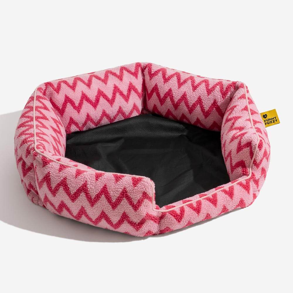 Lit pour chat Chevron Plush Retreat - Le câlin chaleureux - Image 13