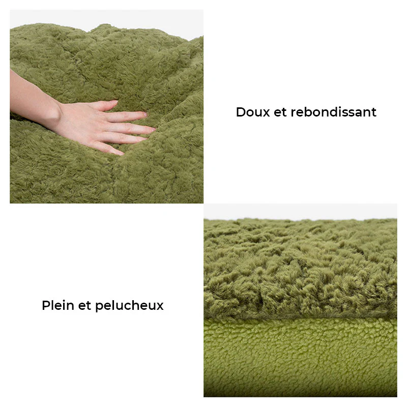 Lit pour chien 2 en 1 multifonction en polaire duveteuse - Image 6