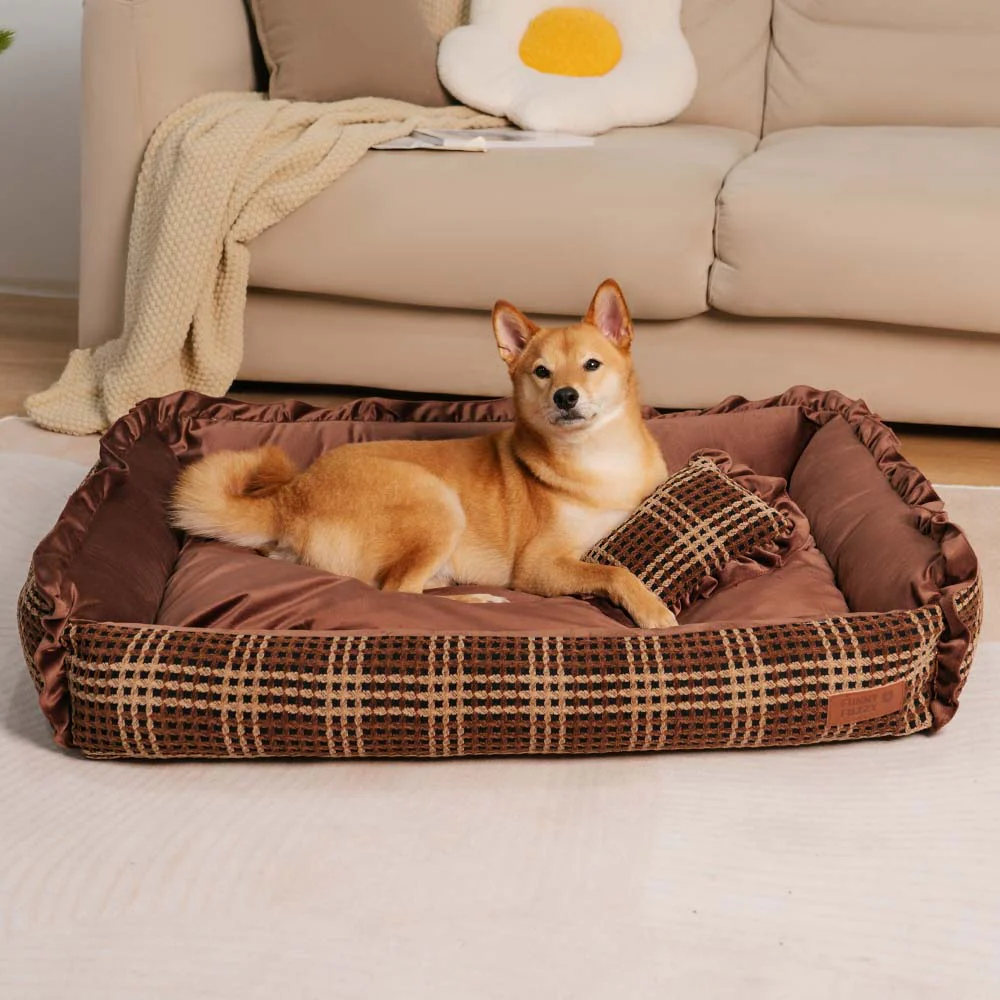 Lit pour chien classique luxueux et confortable lavable - Bliss Bolster - Image 2