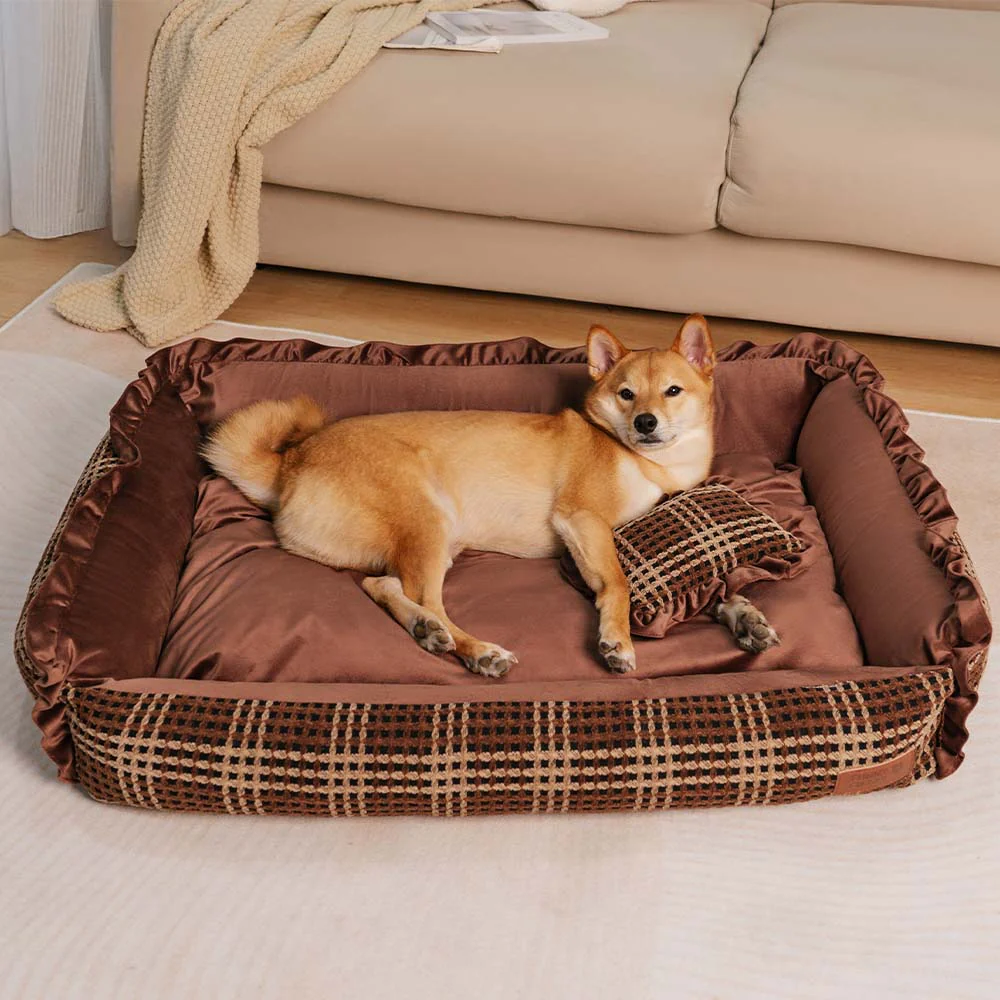 Lit pour chien classique luxueux et confortable lavable - Bliss Bolster - Image 4