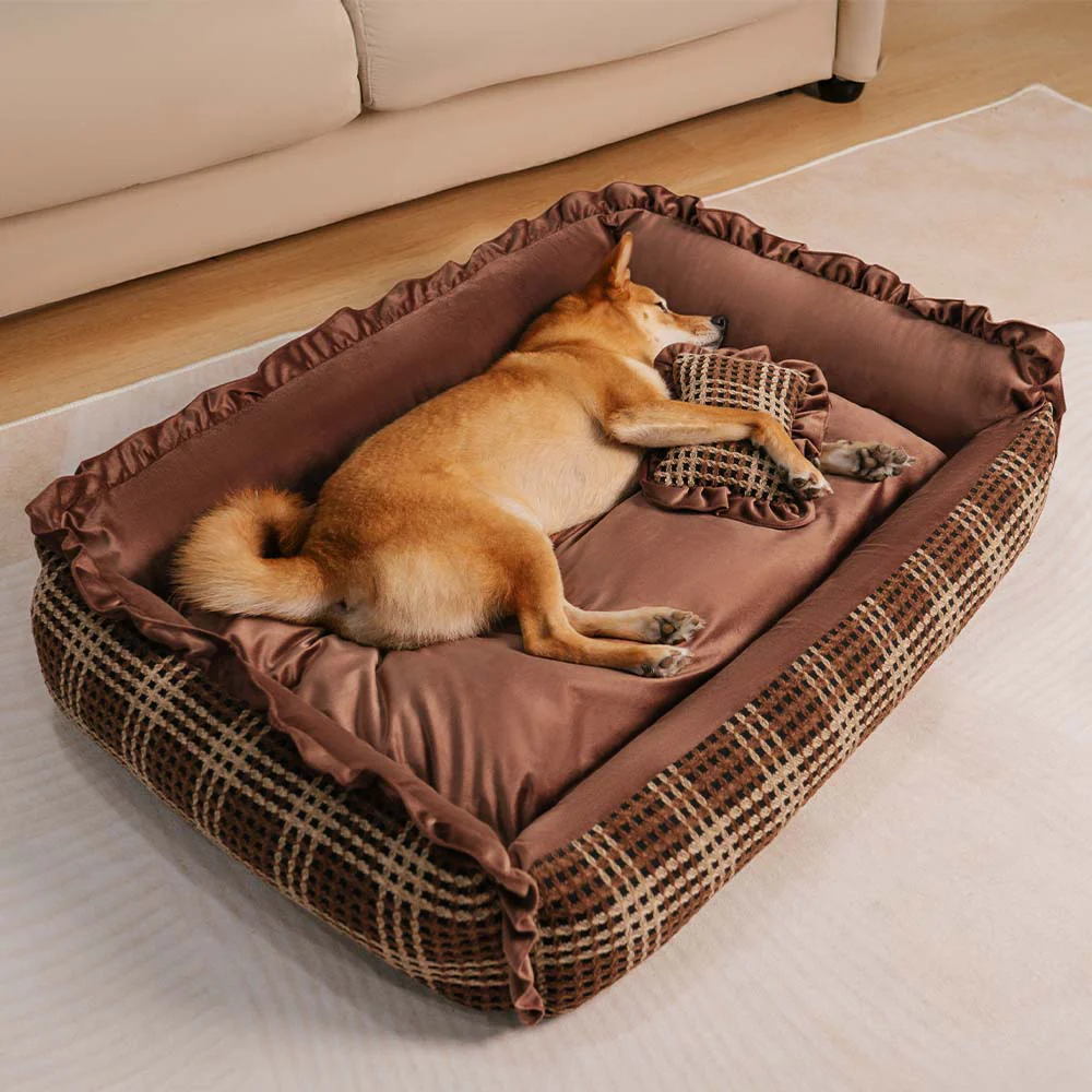Lit pour chien classique luxueux et confortable lavable - Bliss Bolster - Image 5