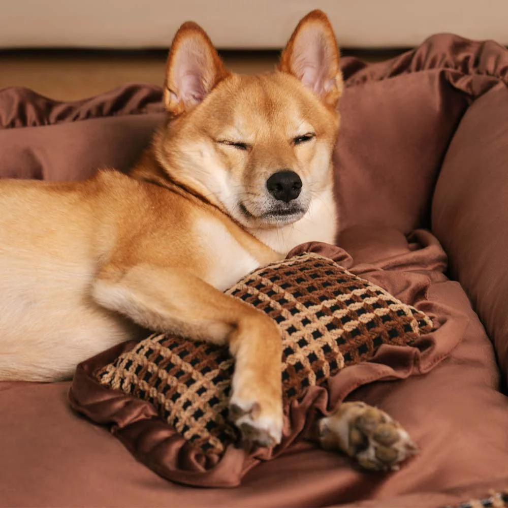 Lit pour chien classique luxueux et confortable lavable - Bliss Bolster - Image 6