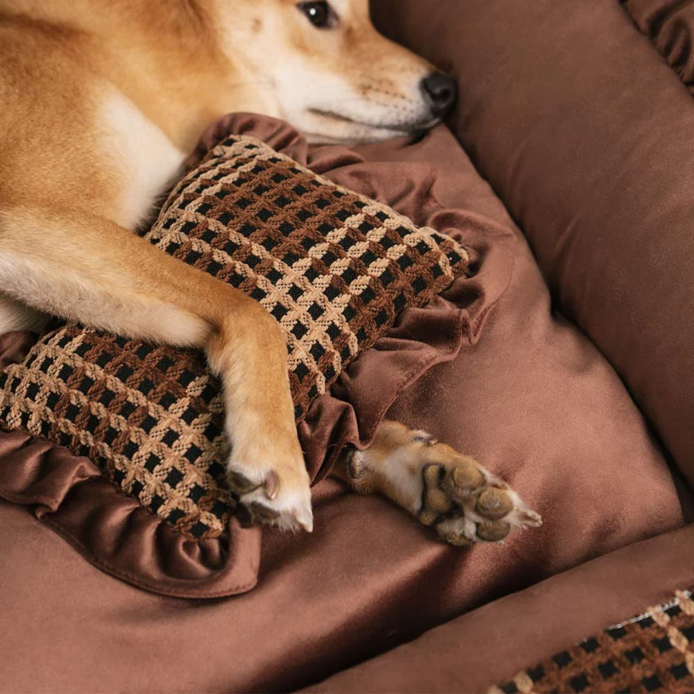 Lit pour chien classique luxueux et confortable lavable - Bliss Bolster - Image 7