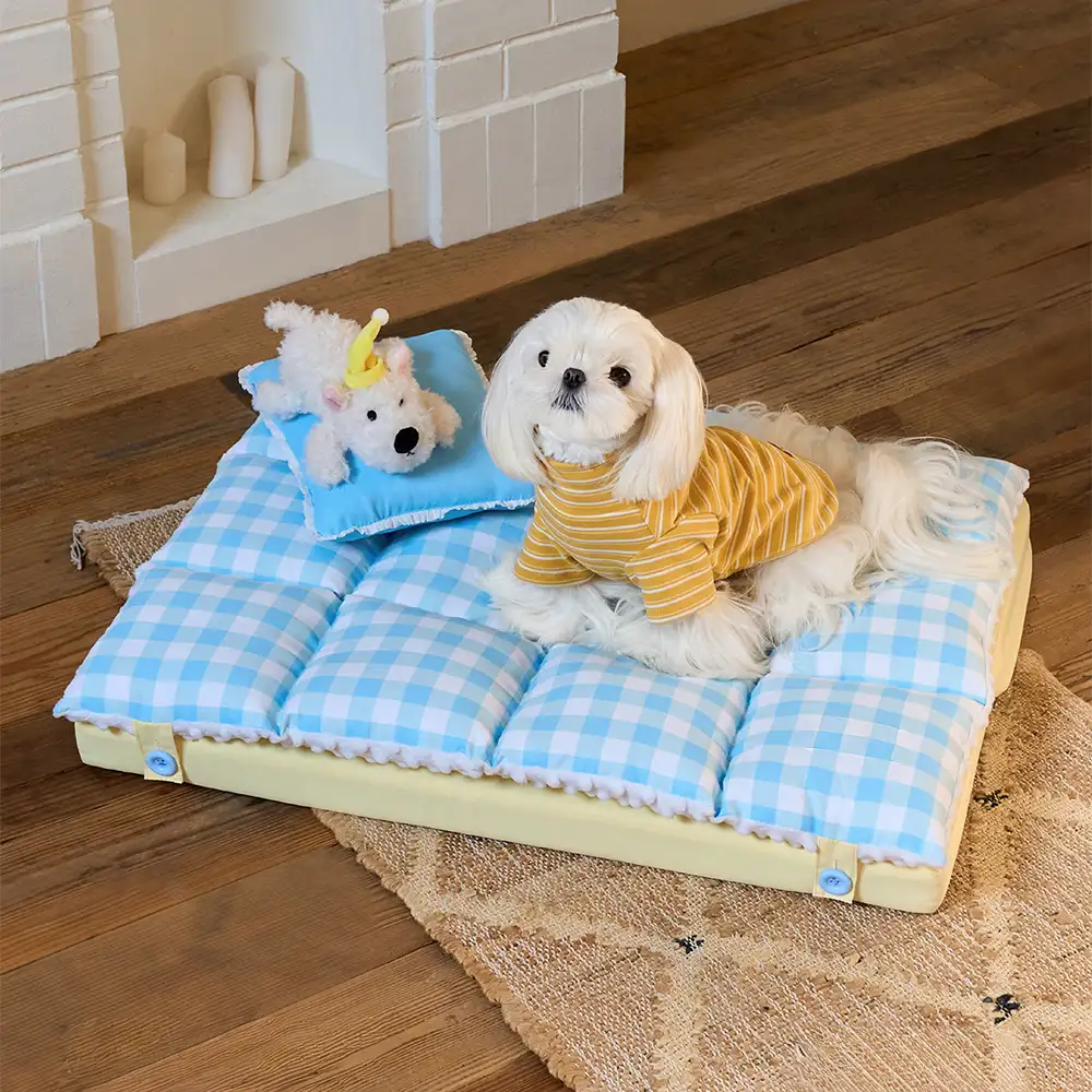 Tapis pour chien confortable, lavable, double couche, tout-en-un - Exclusivité pour animaux de compagnie.