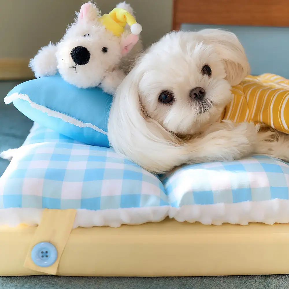 Tapis pour chien confortable, lavable, double couche, tout-en-un - Exclusivité pour animaux de compagnie. - Image 3