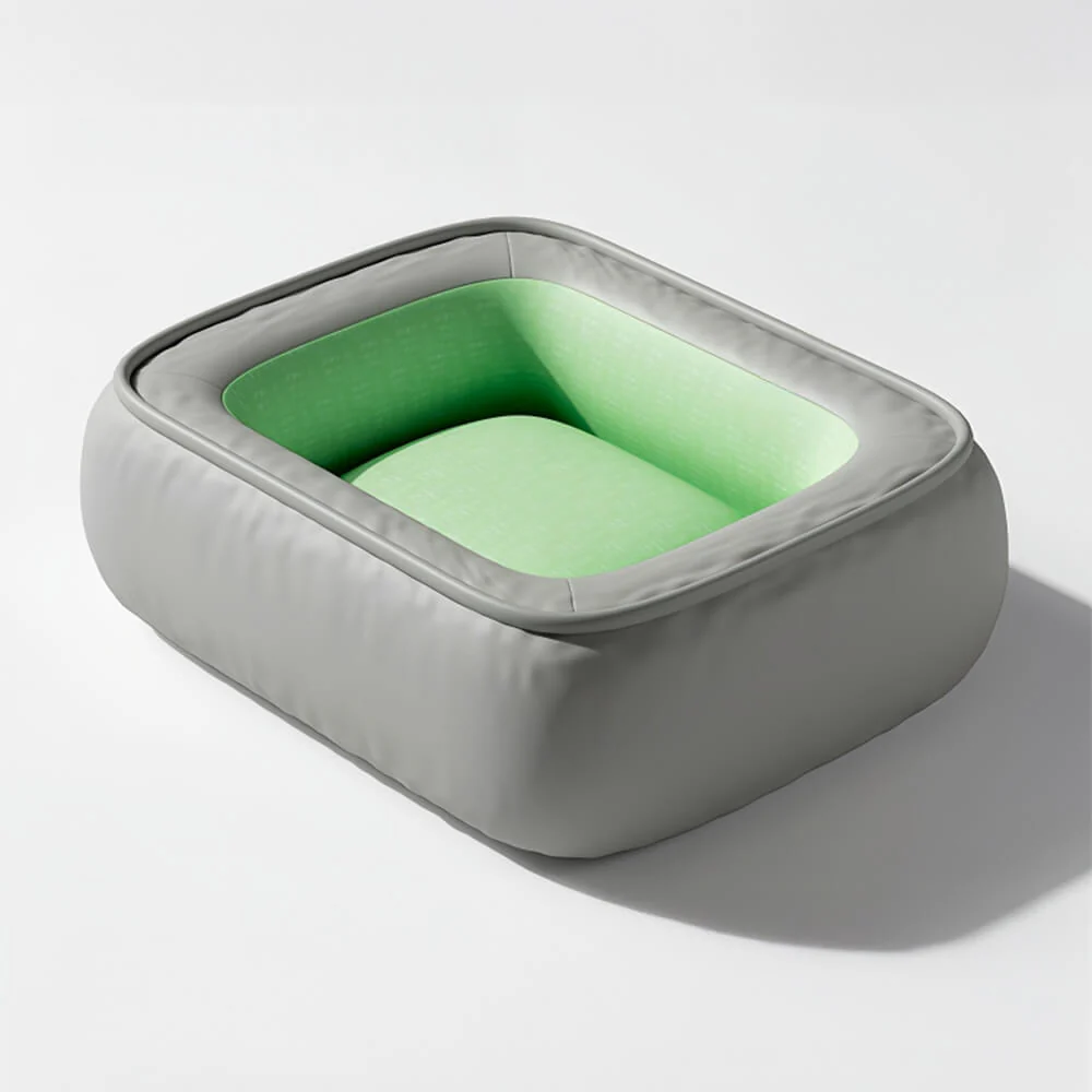 Lit pour chien en cuir PU imperméable antidérapant résistant aux rayures avec soutien complet - Image 14